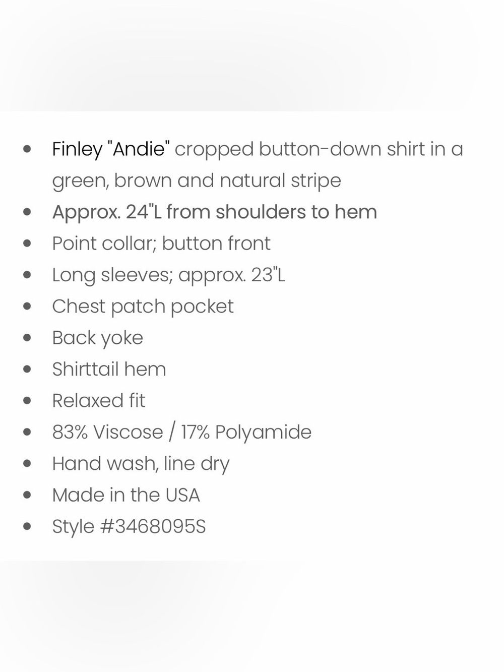Finley Striped Button-Front Shirt - Green - Picture 2 of 7